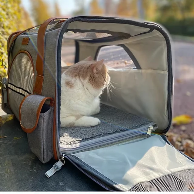 Crossbody Dog Bag Pet Backpack Crossbody Bag Solid Color Multipurpose Shoulder Bag Pet Carrier For Cats Dogs Stuff Dog Carrier 4