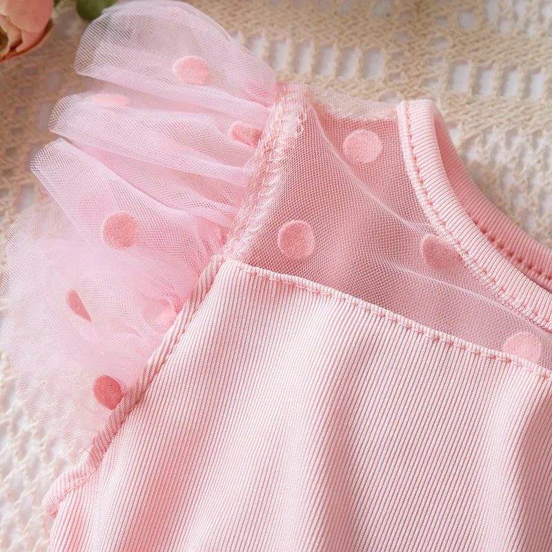 Mickey Minnie Mouse 2-6Y Baby Girl Dress Princess Mesh Skirt Summer Sleeveless Wedding Party Dresses for Girls Summer 6