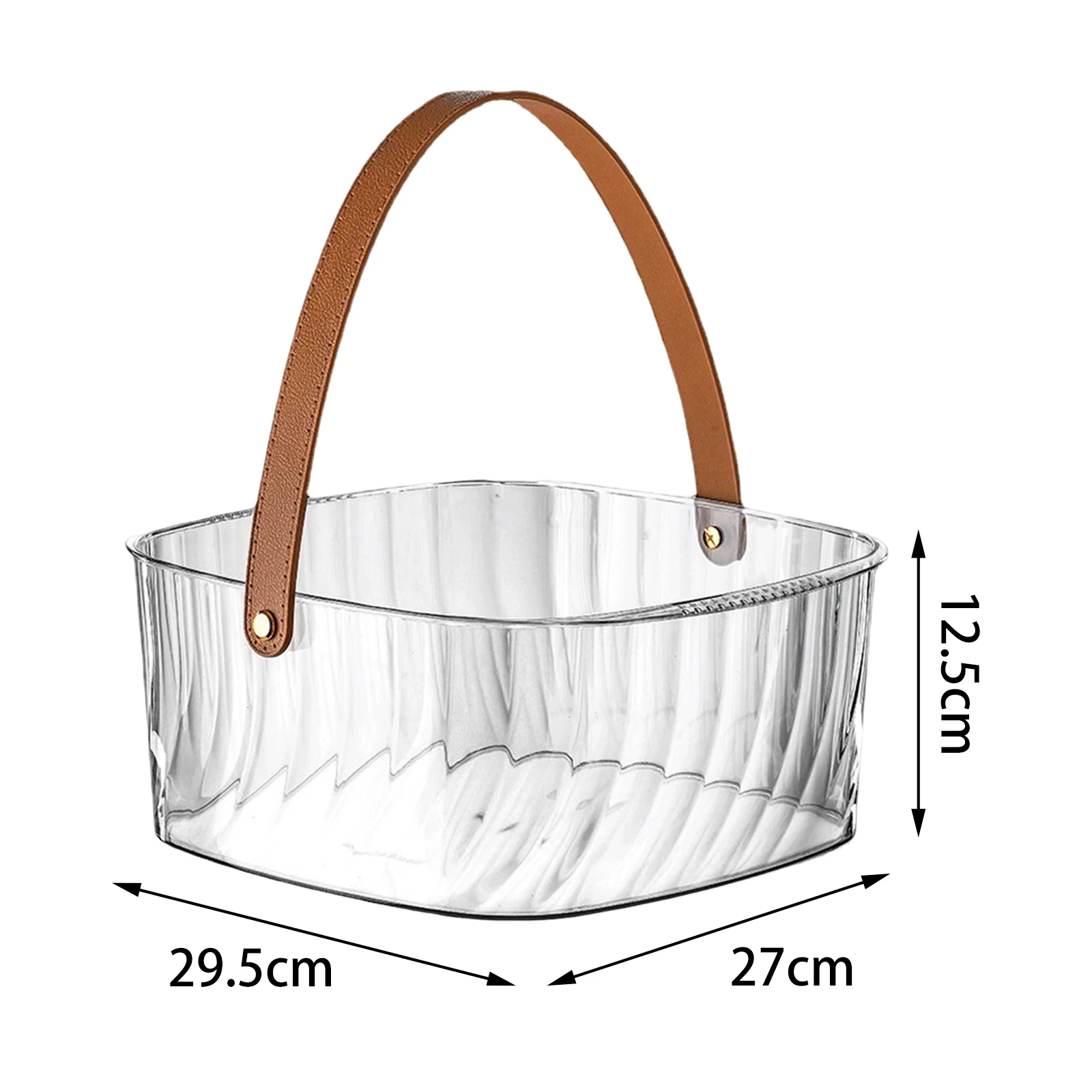 Ice Bucket Beverage Tub Thickened Drinks Chiller Bin Fruit Storage Bucket Clear for Bar Party Household KTV Clubs Wine Bottle