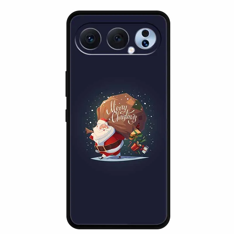 Festive Holiday Silicone Shockproof Phone Case - Soft Protective Back Cover