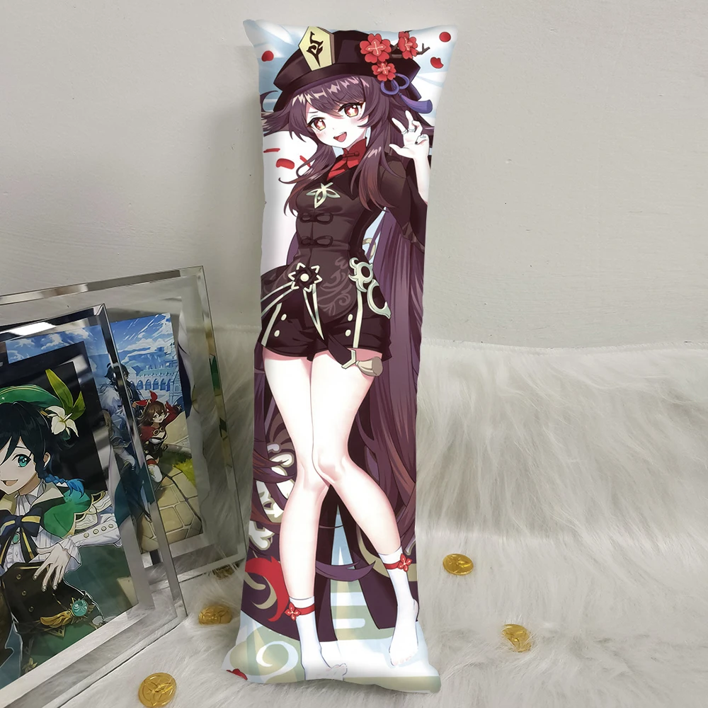 

Мини-подушка Genshin Impact Hutao Ganyu Keqing Dakimakura Liyue, 13 х40 см, маленькая декоративная подушка для тела, периферийный подарок