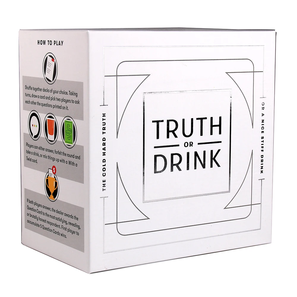 Truth Or Drink The Game By Cut Games - Hilariously Funny Questions You'd  Dare To Answer Out Loud - Card Games - AliExpress