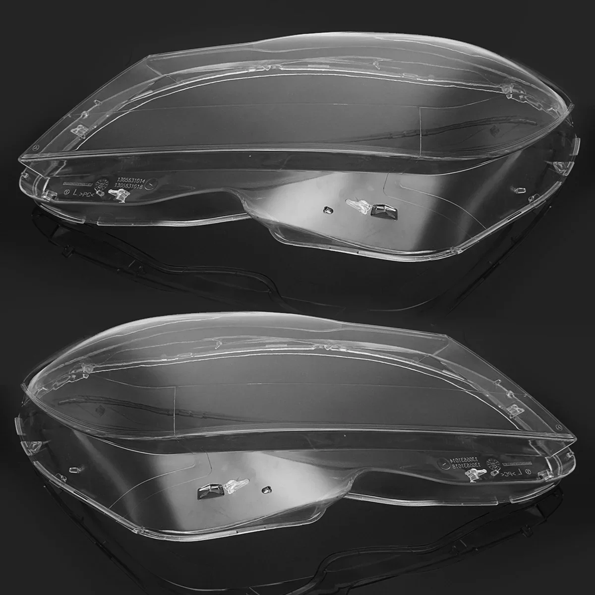 Pair Front Lampshade Lamp Shell Headlamp Cover For Mercedes-Benz W204 C Class C180 C200 C260 2011 2012 2013 Headlight Shade Lens images - 6