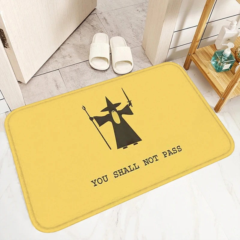 Doormat Entrance Door You Shall Not Pass Floor Mat Bathroom Mats Rugs Kitchen Carpet Custom Home Cute Rug Carpets Bath Foot Room 2