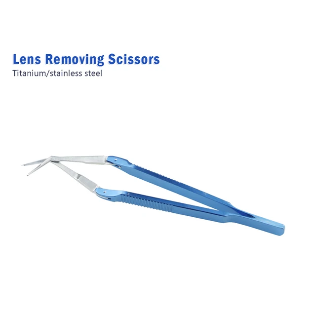 Ophthalmic Scissors Lens Removing Scissors Titanium Stainless Steel Eye Tool Ophthalmic Instrument 1