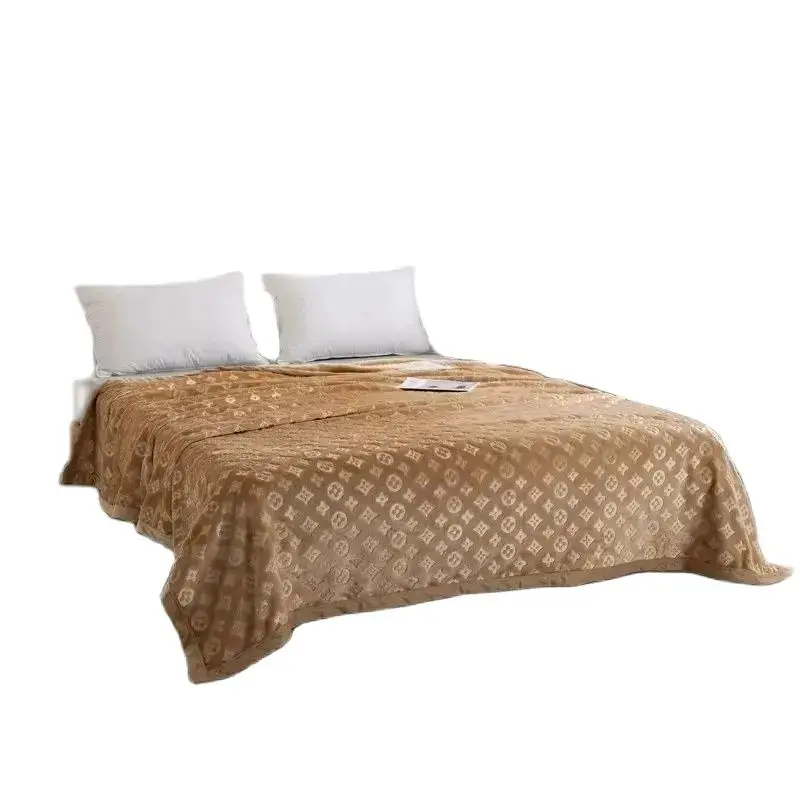 

Flannel Blanket Thick Coral Fleece Blanket Bedspread Throws Manta Coberto For Sofa
