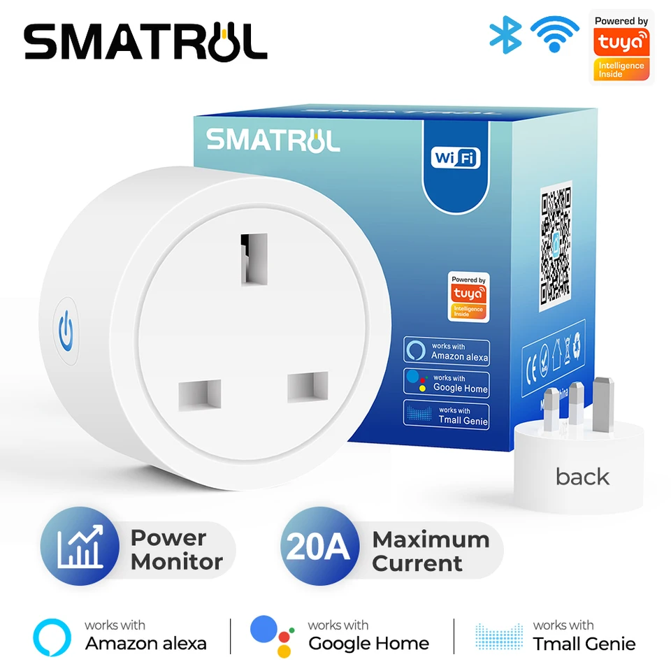 WiFi Smart Wireless Plug EU US UK Adaptor Remote Voice Control Power Energy  Monitor Outlet Timer Socket for Alexa Google Home - AliExpress