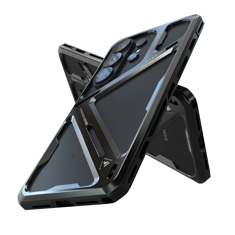 Ultra Light Armor Shockproof Aluminum Alloy Back Cover Case