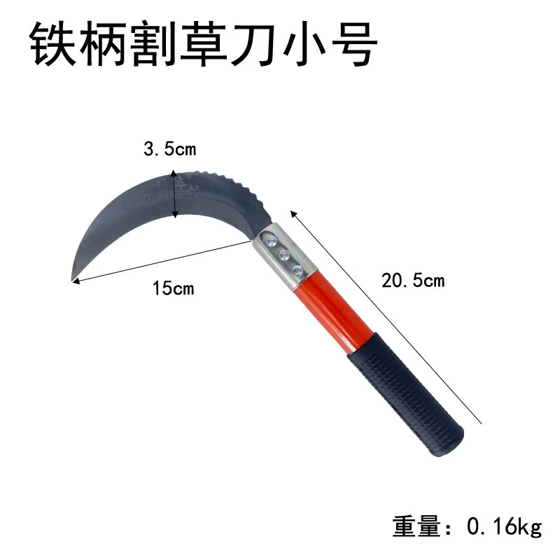 Outdoor Iron Manganese Steel Sickle Agricultural Tools Long Handled Sickle garden tools ferramentas hand tools garden equipment