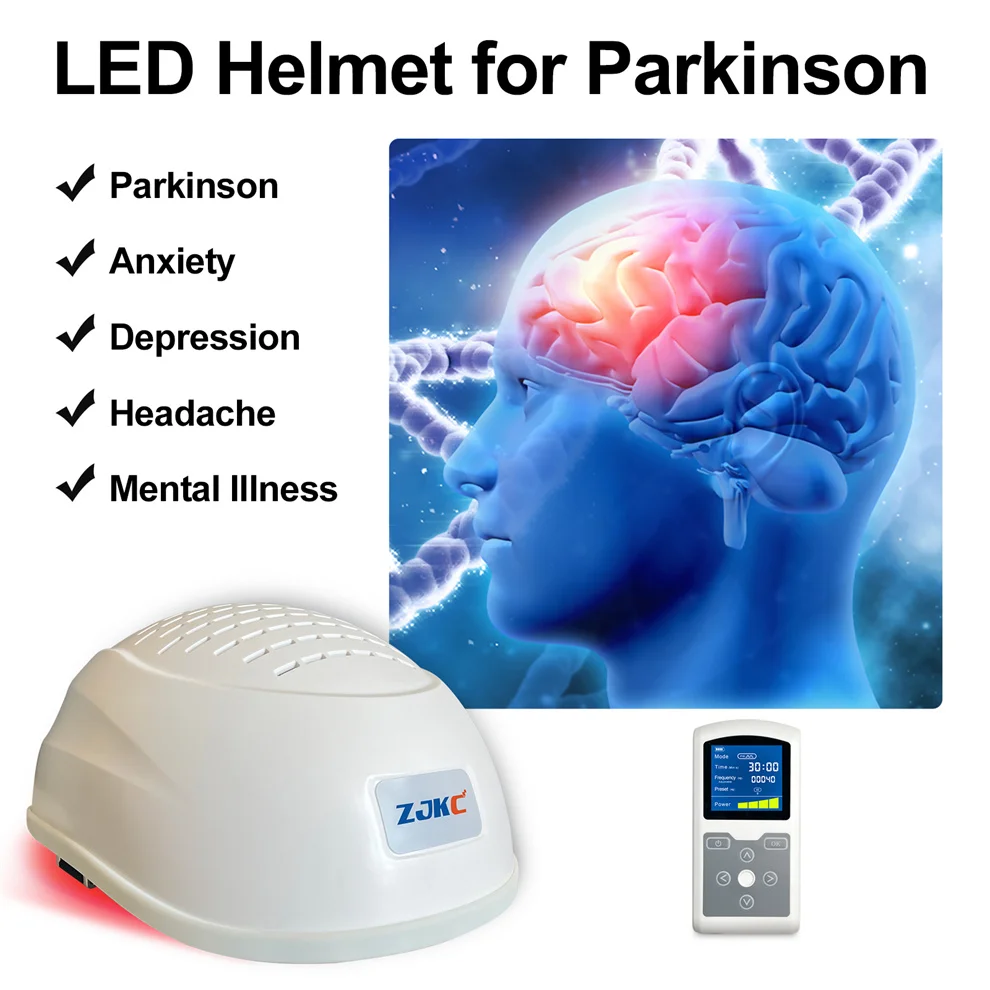 

ZJKC 810nm x 280 diodes professional alzheimer's disease therapy infared light helmet for brain injury Parkinson treatment