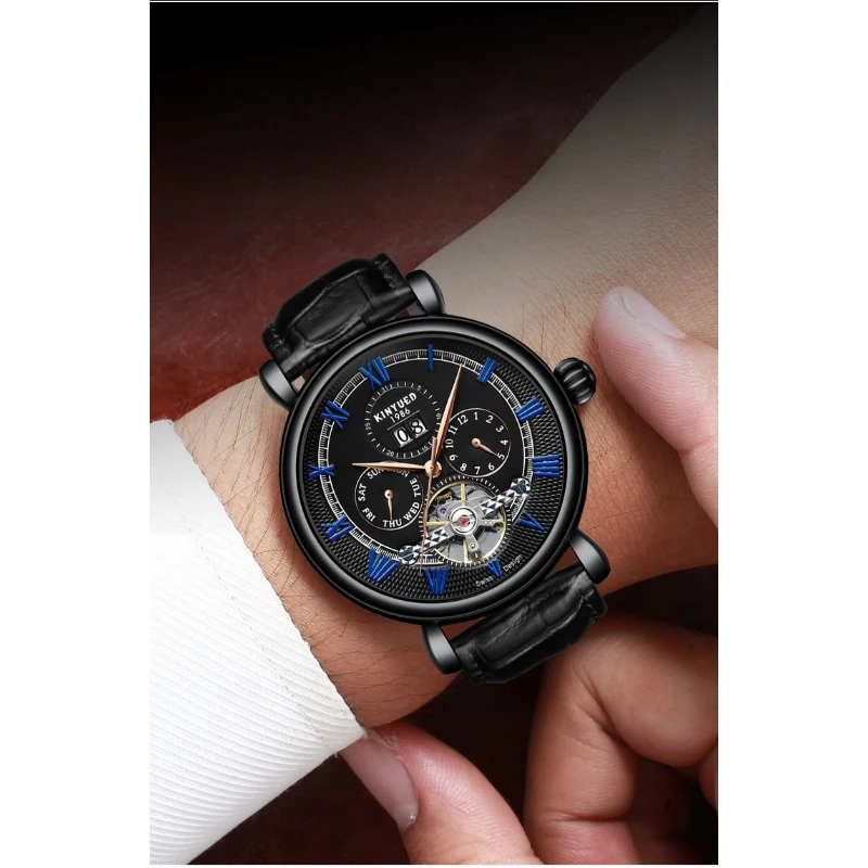 Uhr Male Timepiece Waterproof Wrist Watches Watch Men Dress Wristwatch Original Man Mechanical For Moon Phase Automatic Men'S