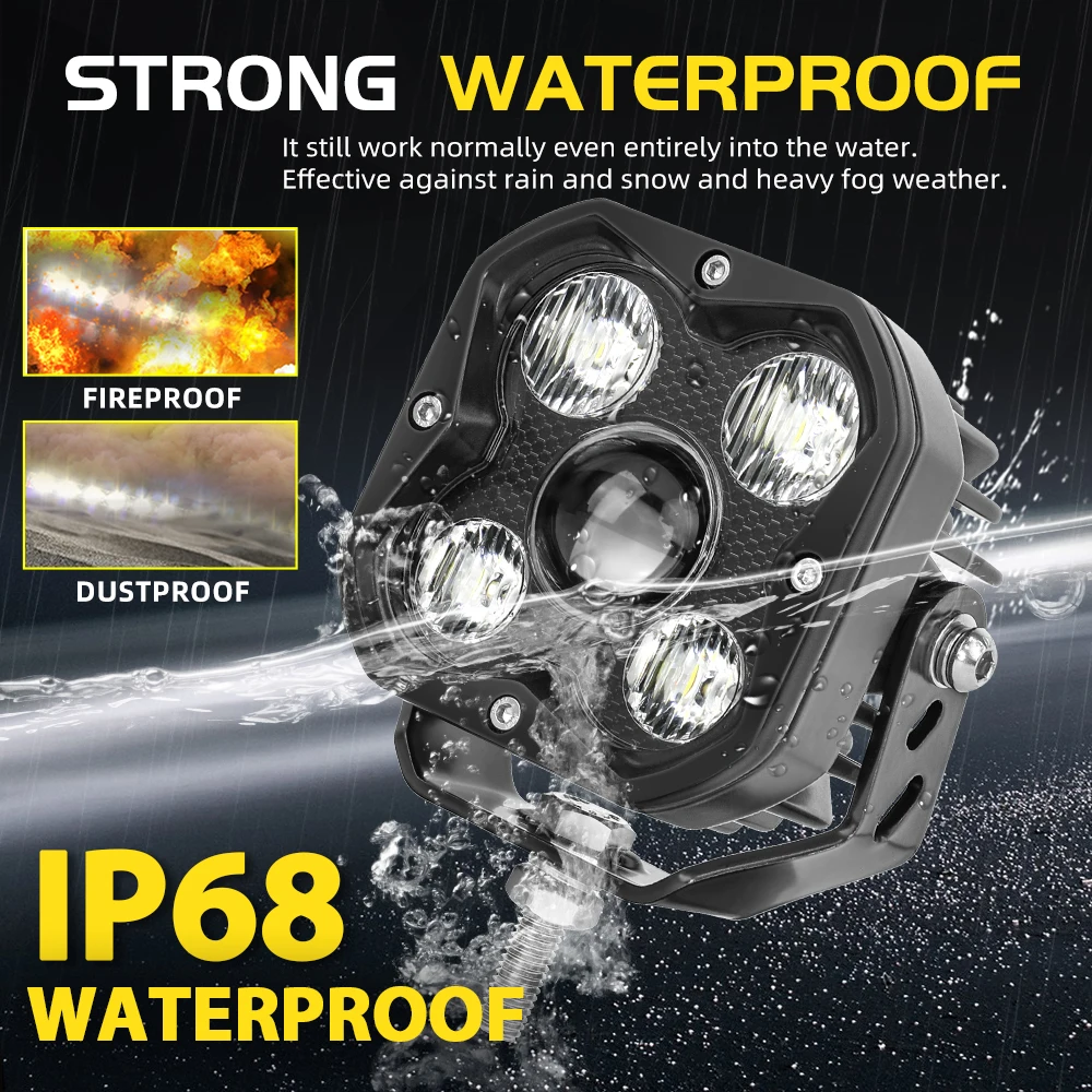 thumbnail interactive-video image 1 of LED Light Bar Kits For Truck - 32 Inch Slim Lights Bars, 4 Inch LED Lights Pods,12V 1 of 12