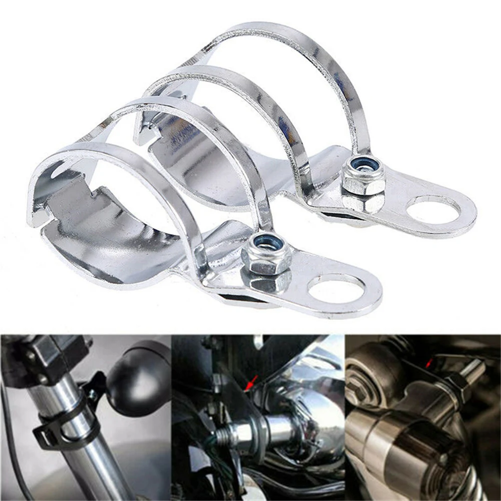 Motorcycle Fork Ear Clamps Bracket Turn Signal Light Mount Brackets