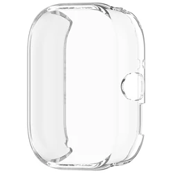 Soft TPU Protective Shell Cover & Full Screen Protector for Redmi Watch 4 (Transparent)