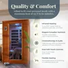 Dynamic Saunas Andora 2-Person Low EMF FAR Infrared Sauna, Canadian Hemlock Wood 5