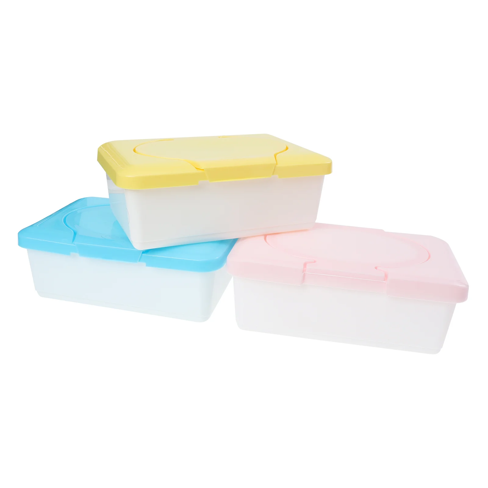 

3pcs Wipes Dispenser Diaper Wipes Case Wipe Tissue Containers Wipes Fresh Holder Bathroom Storage Case for Home Outdoor Supplies