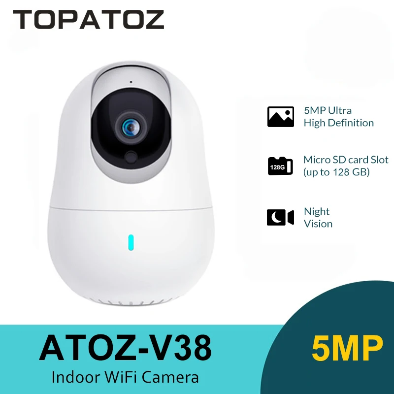 

IP-камера TOPATOZ, 5 МП, Wi-Fi