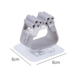 Adhesive Multi-Purpose Wall Hooks - 3Pcs (GRAY)