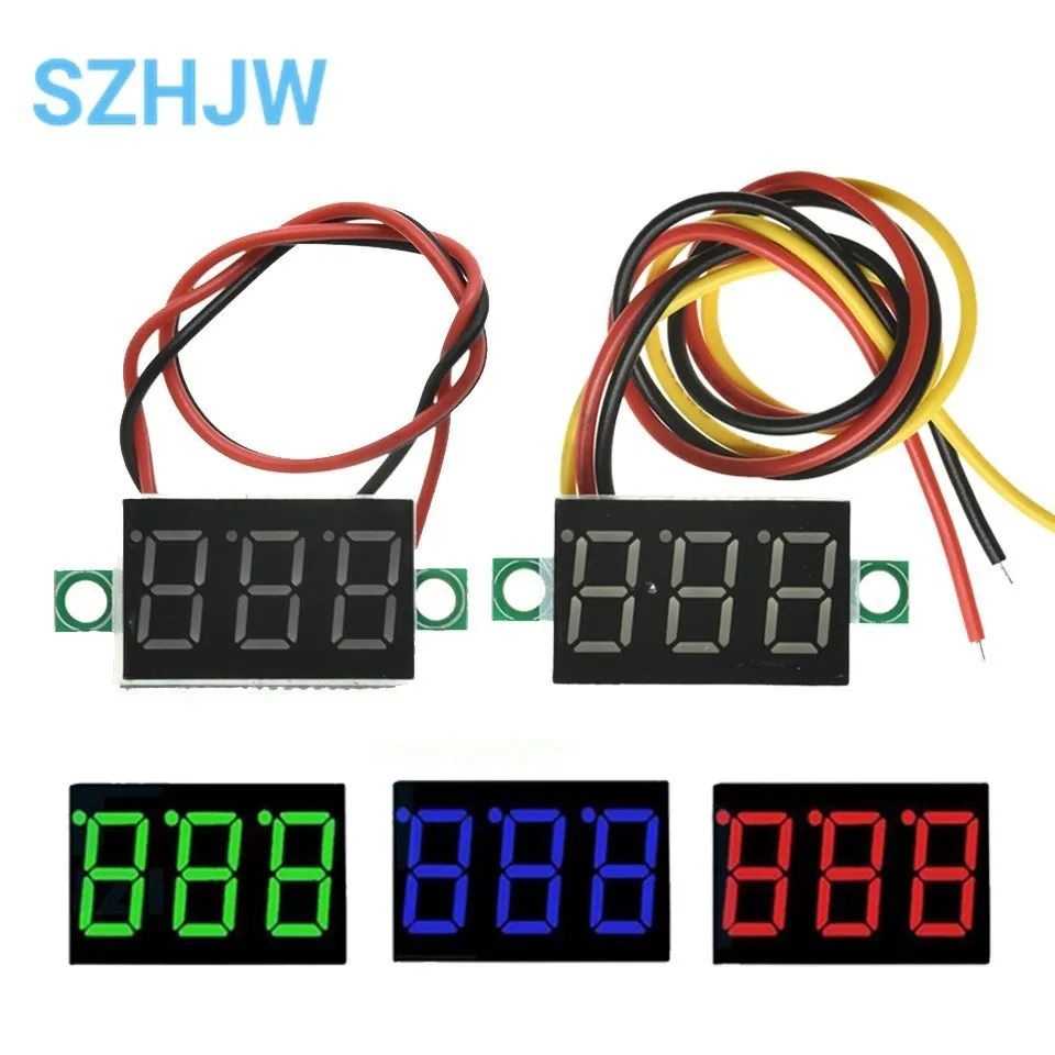 DIY Voltage Tester Display 0.36" Digital LED Panel Voltmeter - 3