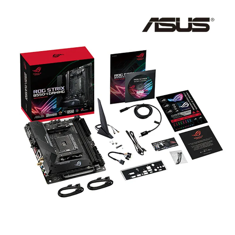ASUS Novo ROG STRIX B550-I GAMING Wi-Fi 6 Mini ITX B550 2 x ASUS Novo ROG STRIX B550-I GAMING Wi-Fi 6 Mini ITX B550 2 x