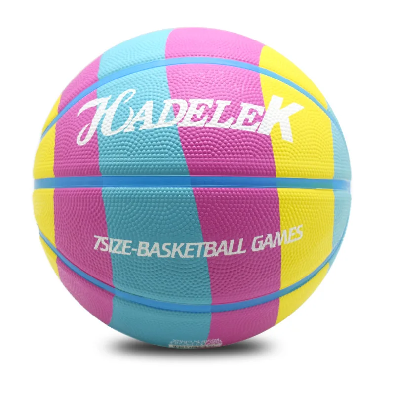 Kid Rubber Basketball Size 5 Primary School Outdoor Training Game Basketball Wear-resistant High Elasticity Good Hand Feel 2