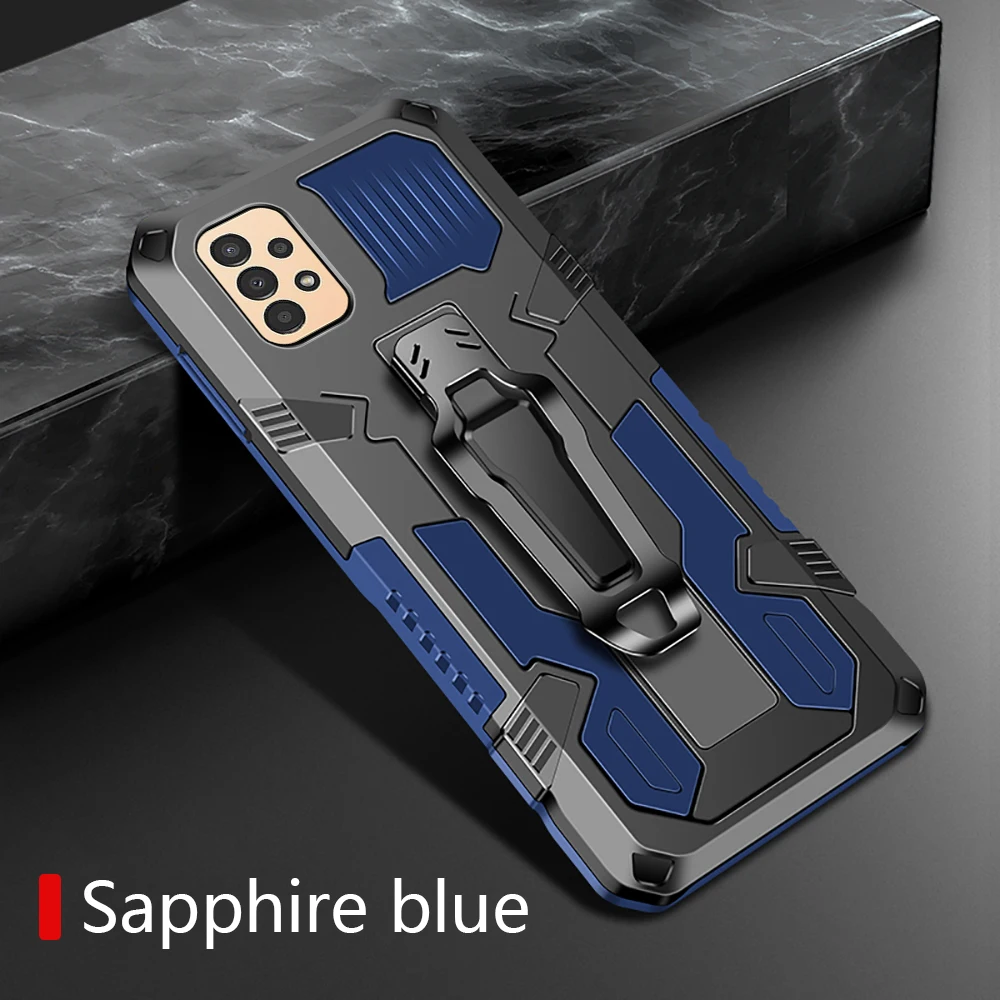 Armor Shockproof Case with Magnetic Stand and Car Mount Clip