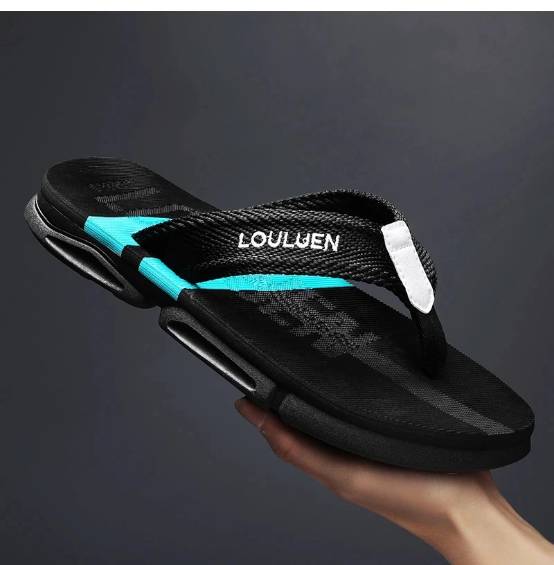Hohe Qualität Mode Männer Flip-Flops Sommer Strand Flip-Flops Männer Casual Atmungsaktive Gleitschutz Strand Hausschuhe Männer Sommer Im Freien – Detail 5