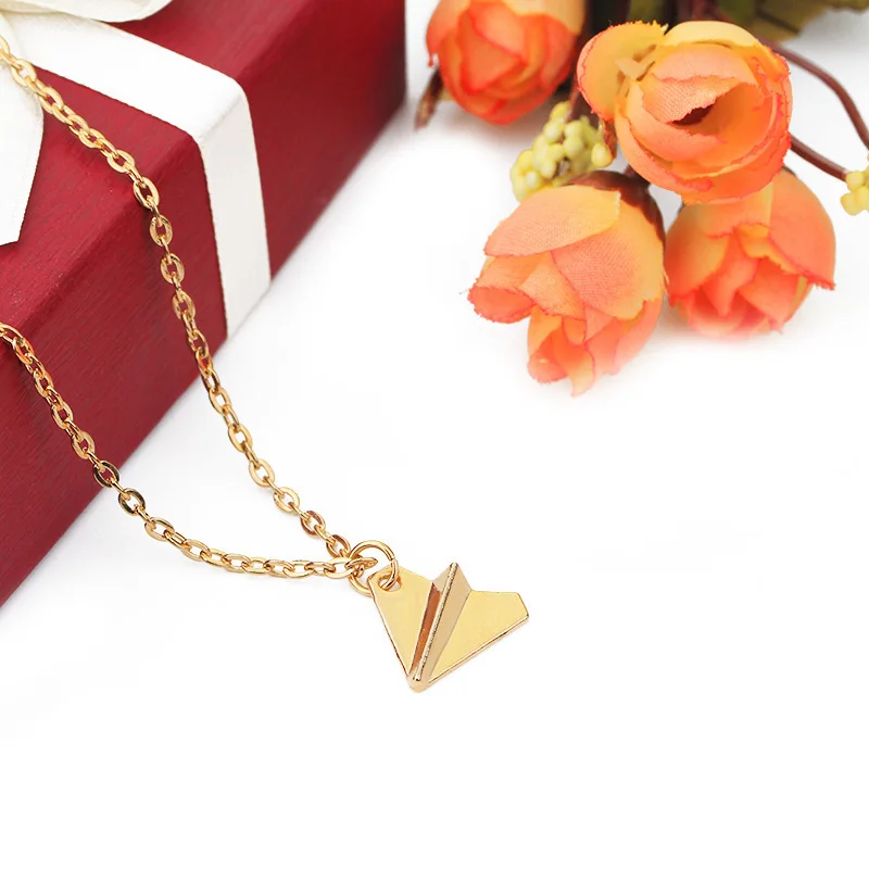 Paper Airplane Pendant Necklace Classic Hot Band One and Direction Periphery Necklace Souvenir Jewelry for Fans Supporters 6