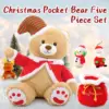 MaoGoLan Christmas Teddy Bear Stuffed Animal Santa Claus Snowman Elk Stuffed Soft Plush Toys, 24 3