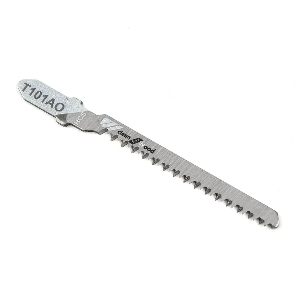 HCS Steel T-Shank Jigsaw Blades Saw Blade Curve Cutting Tool For Cutting Wood 5PCS 4'' T101AO