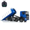 1/14 RC Hydraulic Metal Dump Truck 8x8 3-speed Gearbox Dumper Car Differential Lock Axles Tipper Truck Model Toy Gift 1