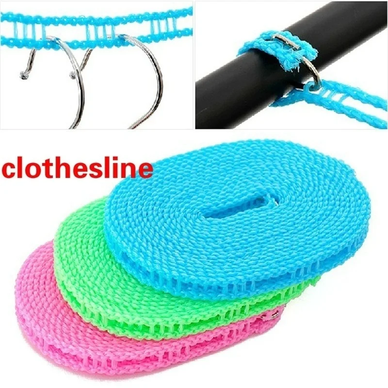 3m/5m Clotheslines Outdoor Travel Business Clothesline Laundry Non-slip Washing Clothes Line Rope Home Laundry Storage Products