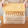 Kitchen Organizer Dumpling Box With Lid Refrigerator Keep Fresh Jiaozi Storage Box Transparent Dumpling Food Storage Container 1