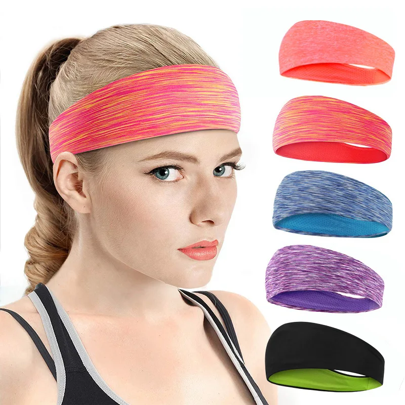 

Sport Elastic Headbands Sweatband Yoga Running Hair Band Sweat Bandage Workout Tennis Fitness Absorbent Jog Basketball Headscarf