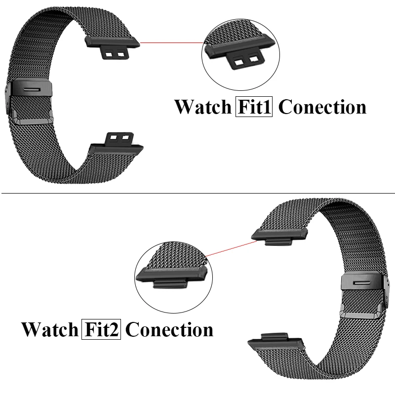 Metal Bracelet Strap with Case and Screen Protector