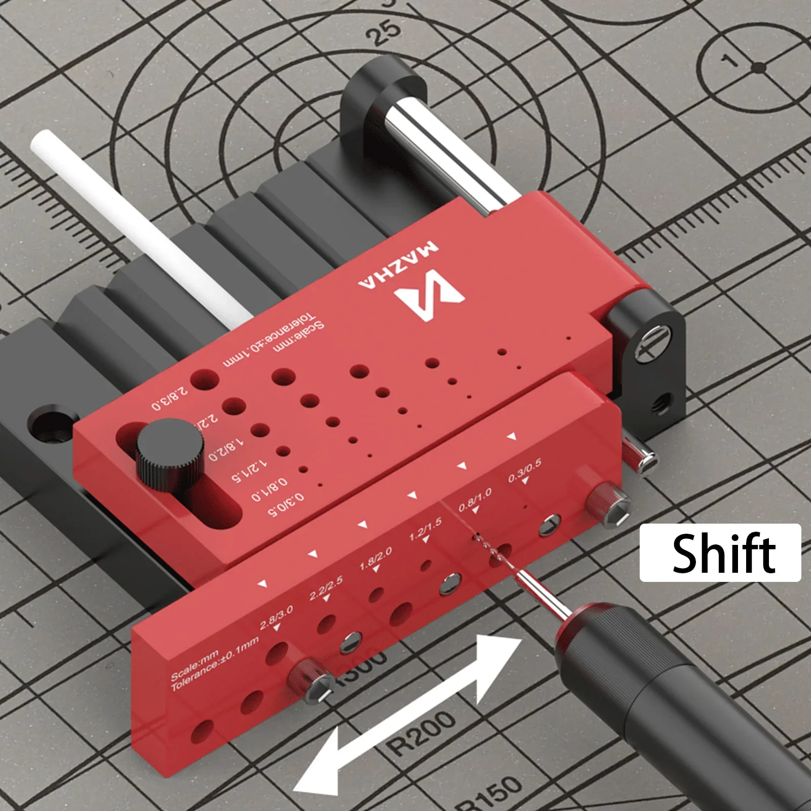 Plastic Borehole Positioner Locator Tool For Diy Model Making