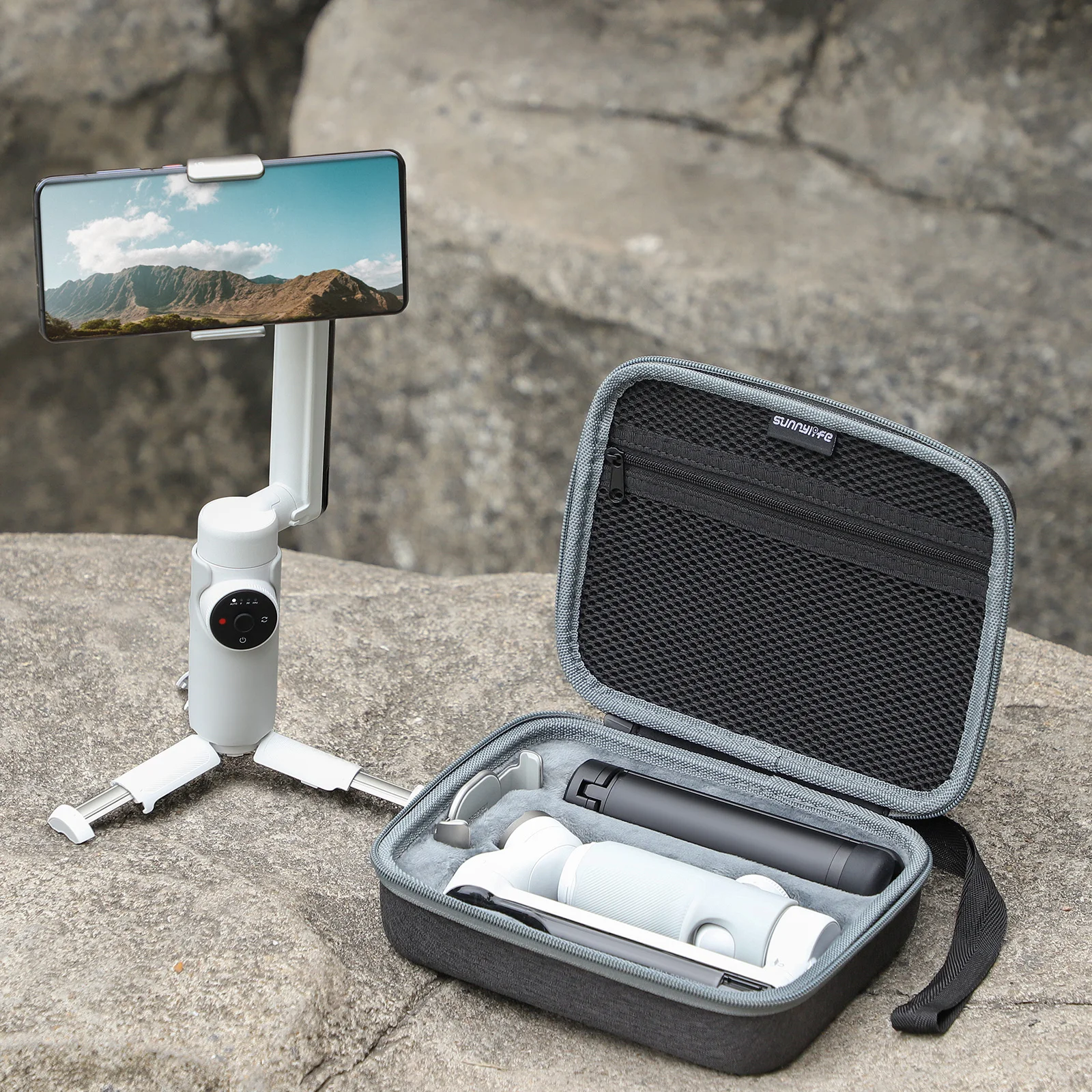 Sunnylife Per Insta360 Flow Package Storage Bag, Borsa Per Accessori, Borsa, Scatola Di Protezione Per La Testa Mobile Per Insta360 Flow -G