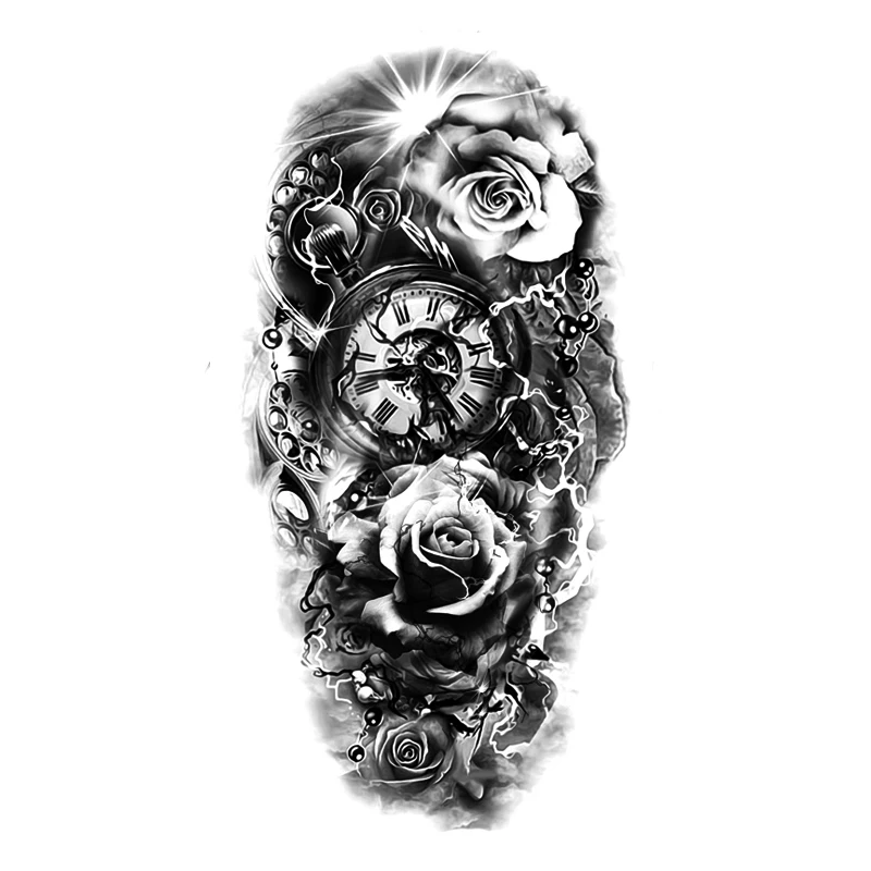 6 arten Schlange/Tiger/lions Wasserdicht Temporäre Tattoos Männer Flash Tatoo Aufkleber Tattoo Körper Kunst Henna Tier Tattoos – Detail 6