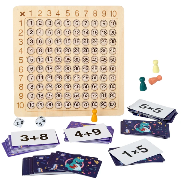Multiplicação de madeira Division Board for Pré-Escolar Training, Puzzle  Game, Early Learning, Montessori, 9X9, 2-4 Jogadores, Montessori -  AliExpress