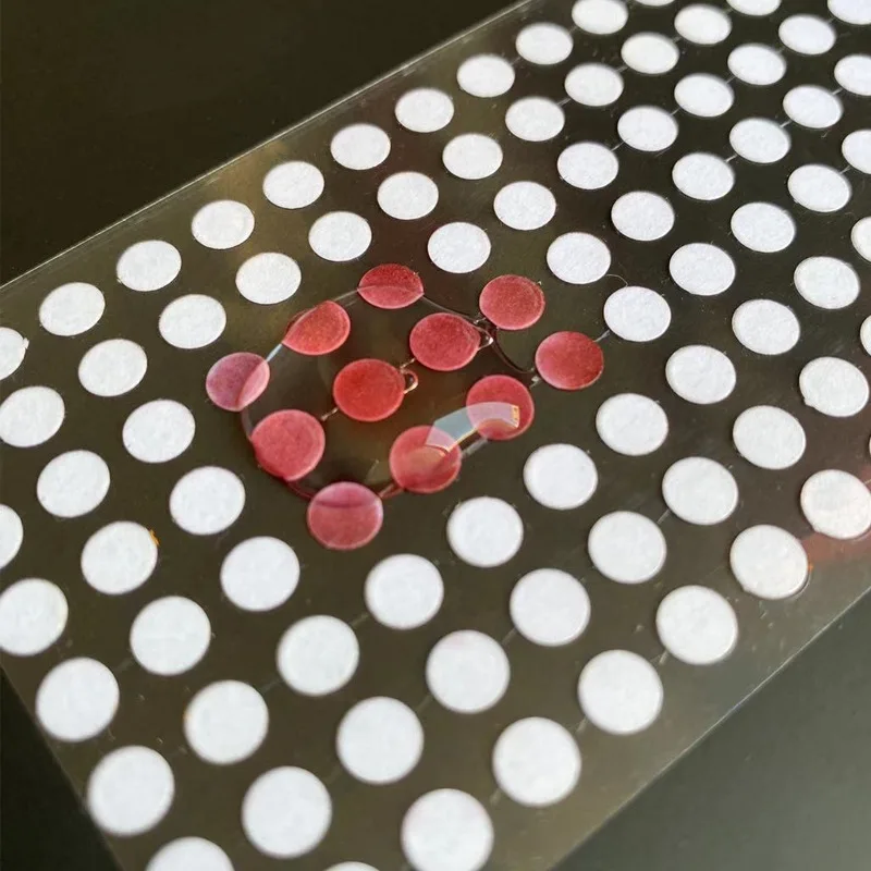 

1000pcs turn red in water special materials color changing adhesive mobile phone warranty mark goods waterproof label