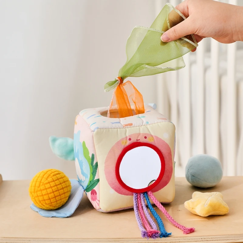 0-6 Monate Baby-Spielzeug: Weiche Bauernhoftiere, Musik-Touch-Sensorik-Spielzeugbox, Magisches Haus zur Entwicklung der Fingerpräzision bei Babys – Detail 30