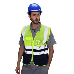 Breathable Reflective Safety Vest - XXL (YELLOW)