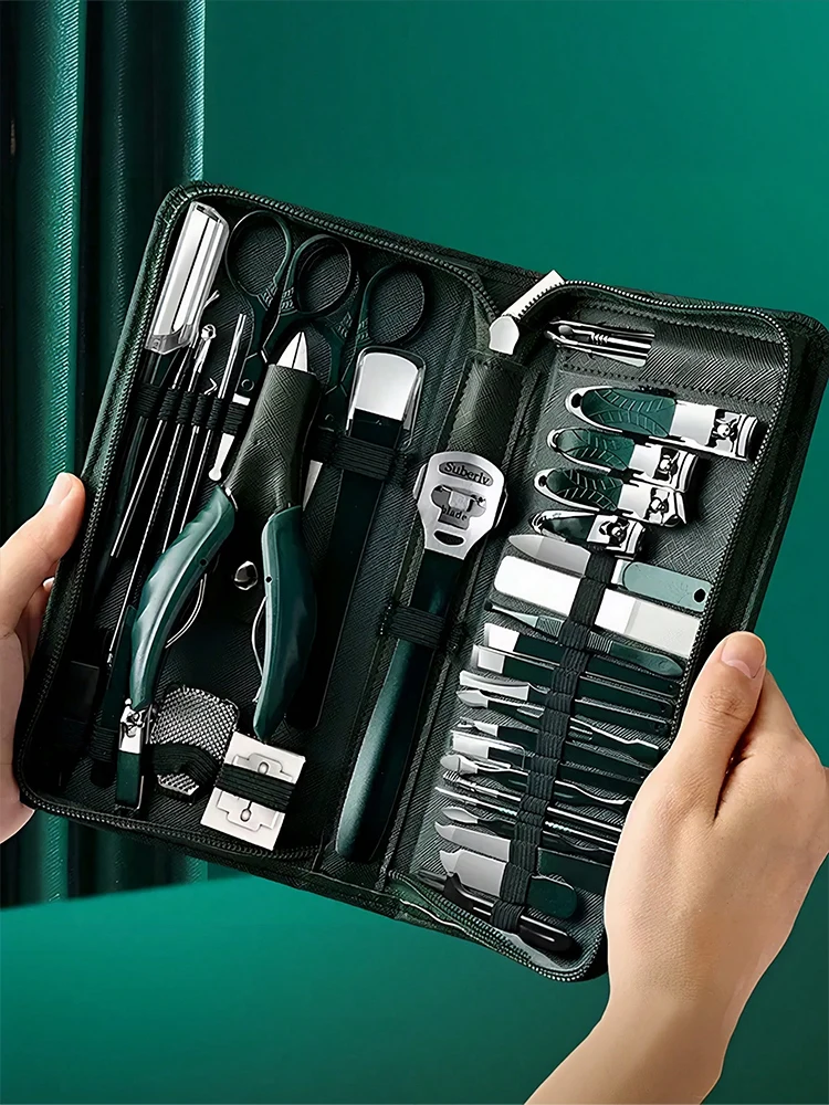 Manicure Set Professional Nail Clippers Kit Pedicure Care Tools-Stainless Steel Women Grooming Kit for Travel or Home nail clipper set nail clipper nail care kit nail scissors set nail clippers manicure pedicure kit manicure set manicure sets manicure nail clipper set nail clippers kit
