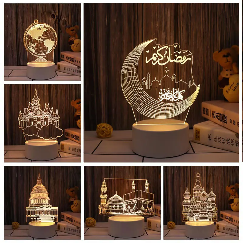 

Castle Night Light EID Mubarak Ramadan Decoration For HomeIslam Muslim Party Decor Ramadan Kareem Eid Al Adha Ramadan And Eid