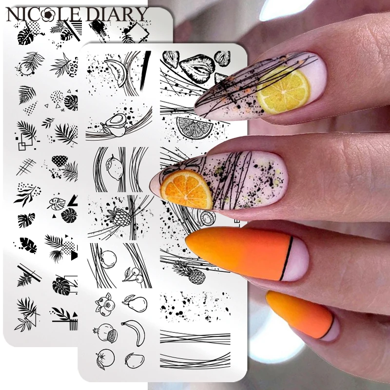 Nail Art Stamping Plates  Nail Template Plate - 2023 Nail Template Plate  Printing - Aliexpress