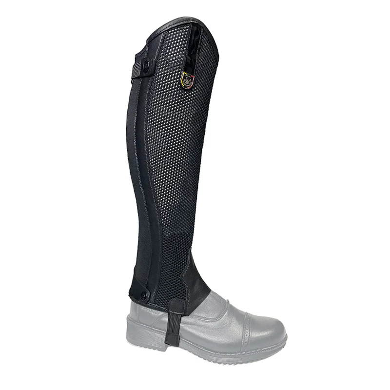 Equestrian Leg Guards Suit for Adult Child Wear-resistant and Breathable Comfortable Grid Design Cool Sweat-wicking