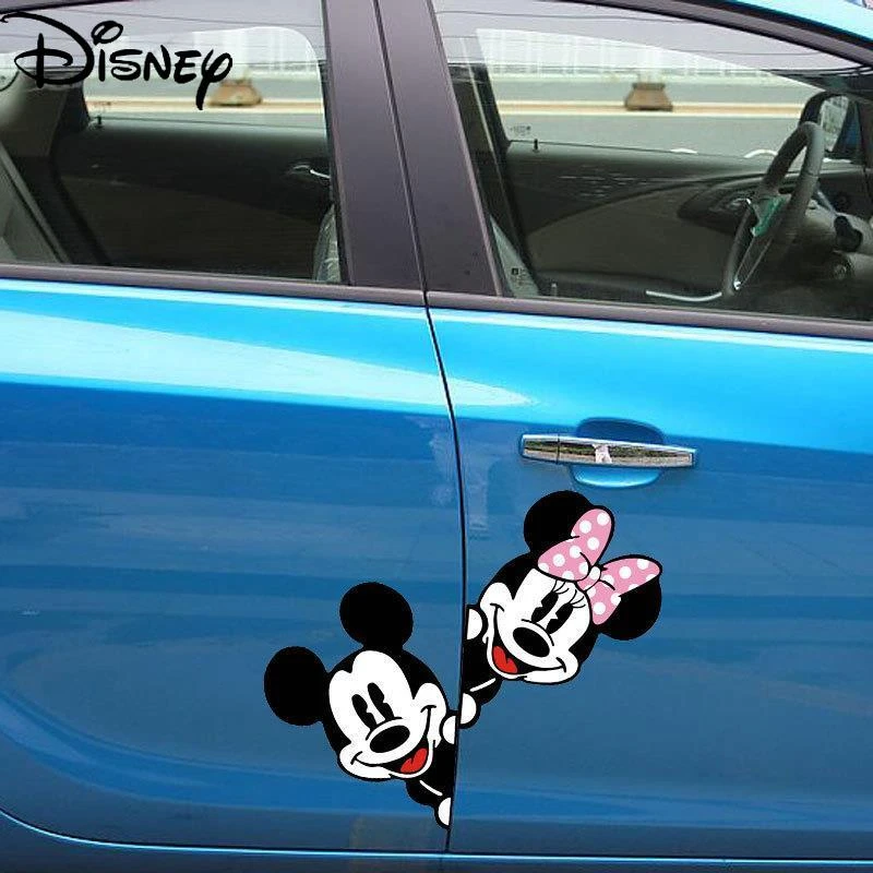 ディズニー ミッキーマウスの車のステッカー 漫画 車 スクラッチカバー ドアステッカー 個性 マウス クリエイティブな装飾ステッカー ステッカー Aliexpress