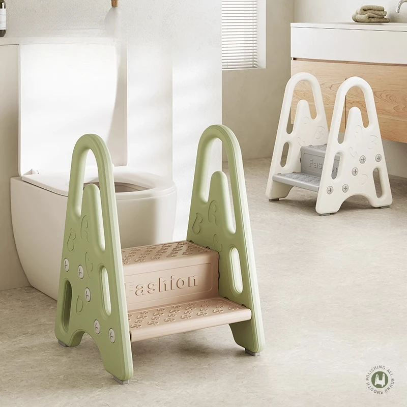 Toilet Steps for Kids 2 Steps Stool Toddler Non-Slip Bathroom Kids Stepping Stool Heightened Kitchen Counter Helper for Children