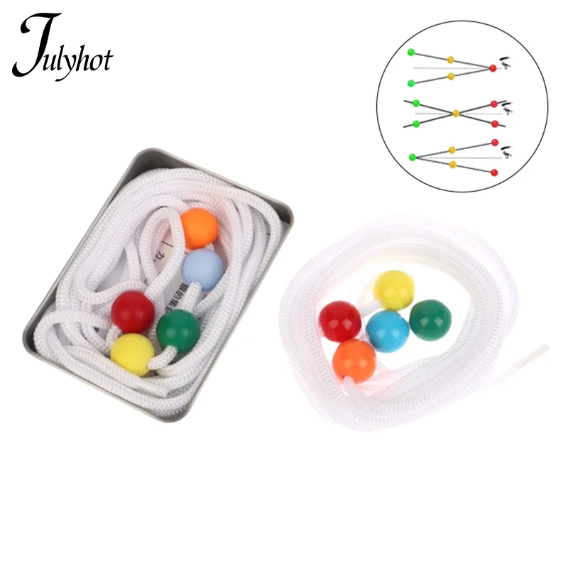 1Pcs Sports Eye Sight Train Five Beads Brock String Vision Convergence Insufficiency Training Tool Target Pointing Practice