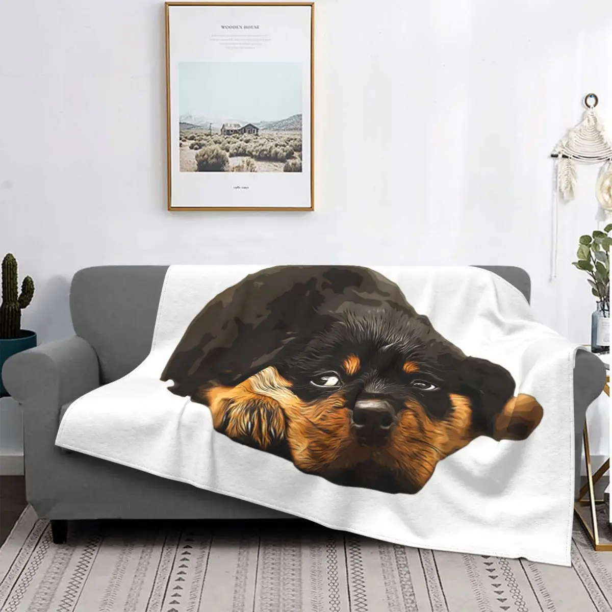 

Rottweiler симпатичное бархатное одеяло с принтом для любителей собак, многофункциональное легкое одеяло для кровати, уличный коврик